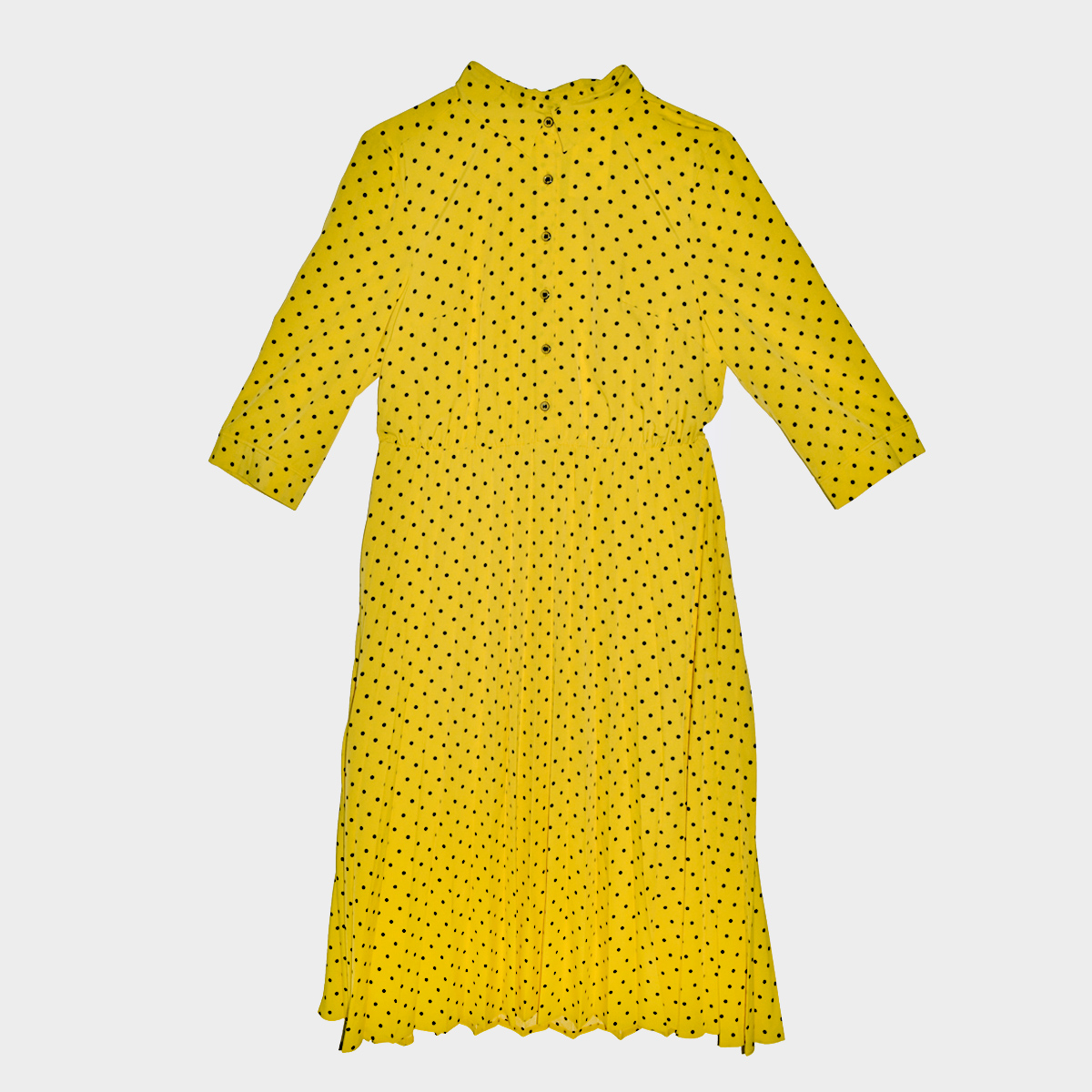 Платье, текстиль, желтый